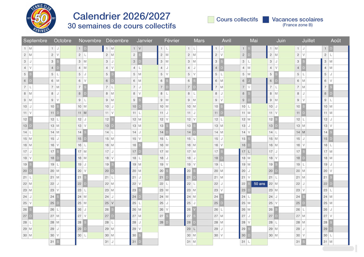 calendrier 2027